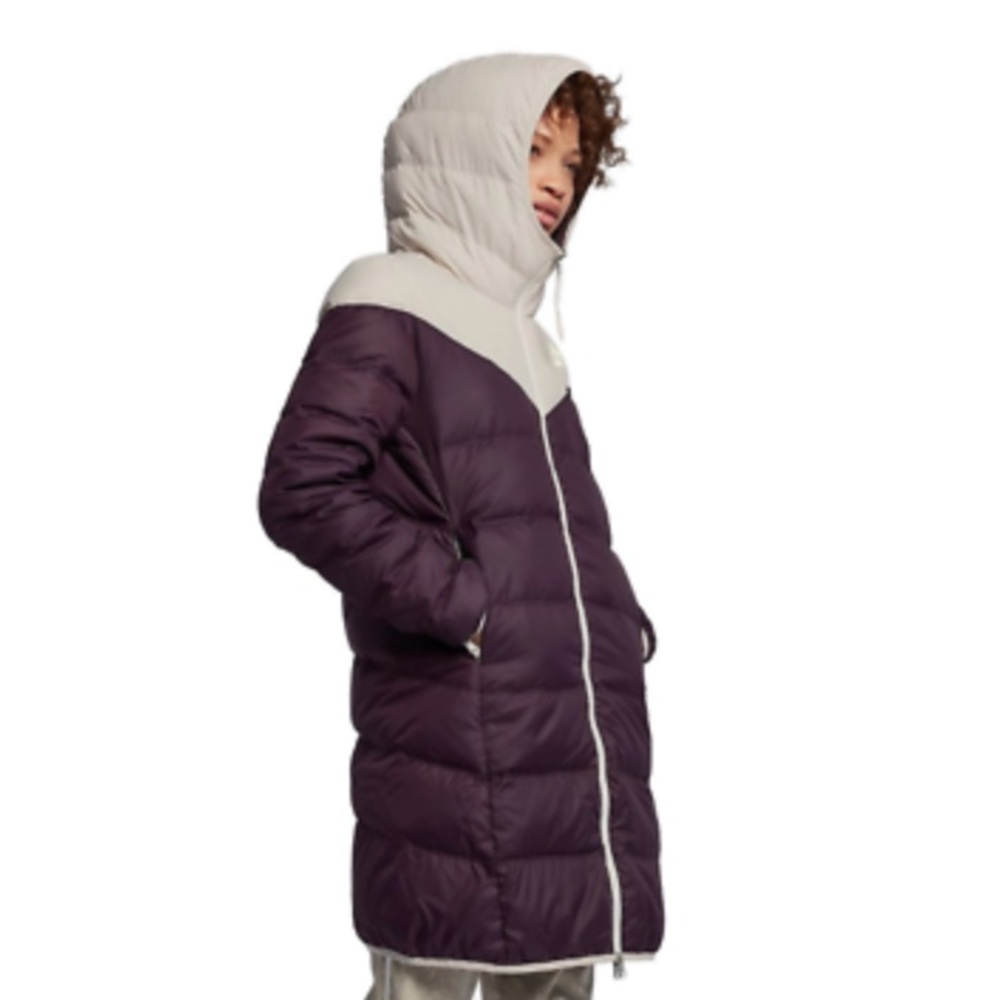 Nike Women Purple Windrunner Reversible Down Coat